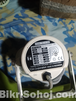 Toa Sc-615m Eu Paging Horn Speaker with Transformer 15w
